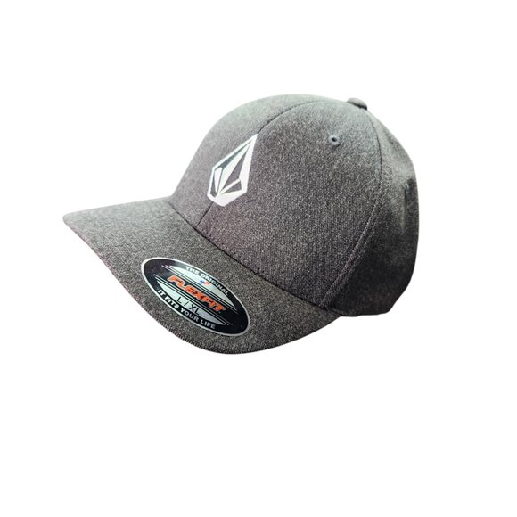 NWT Volcom Full Stone Logo Flexfit Hat Cap Size L-XL Gray - Picture 10 of 10